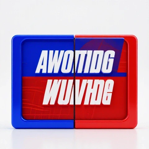 Two vibrant, contrasting YouTube video thumbnails on a split-screen with glossy finishes against a bright white background.