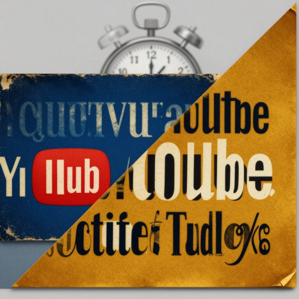 A split-image showing an outdated YouTube banner on the left and a vibrant banner on the right, emphasizing the quick fix concept.